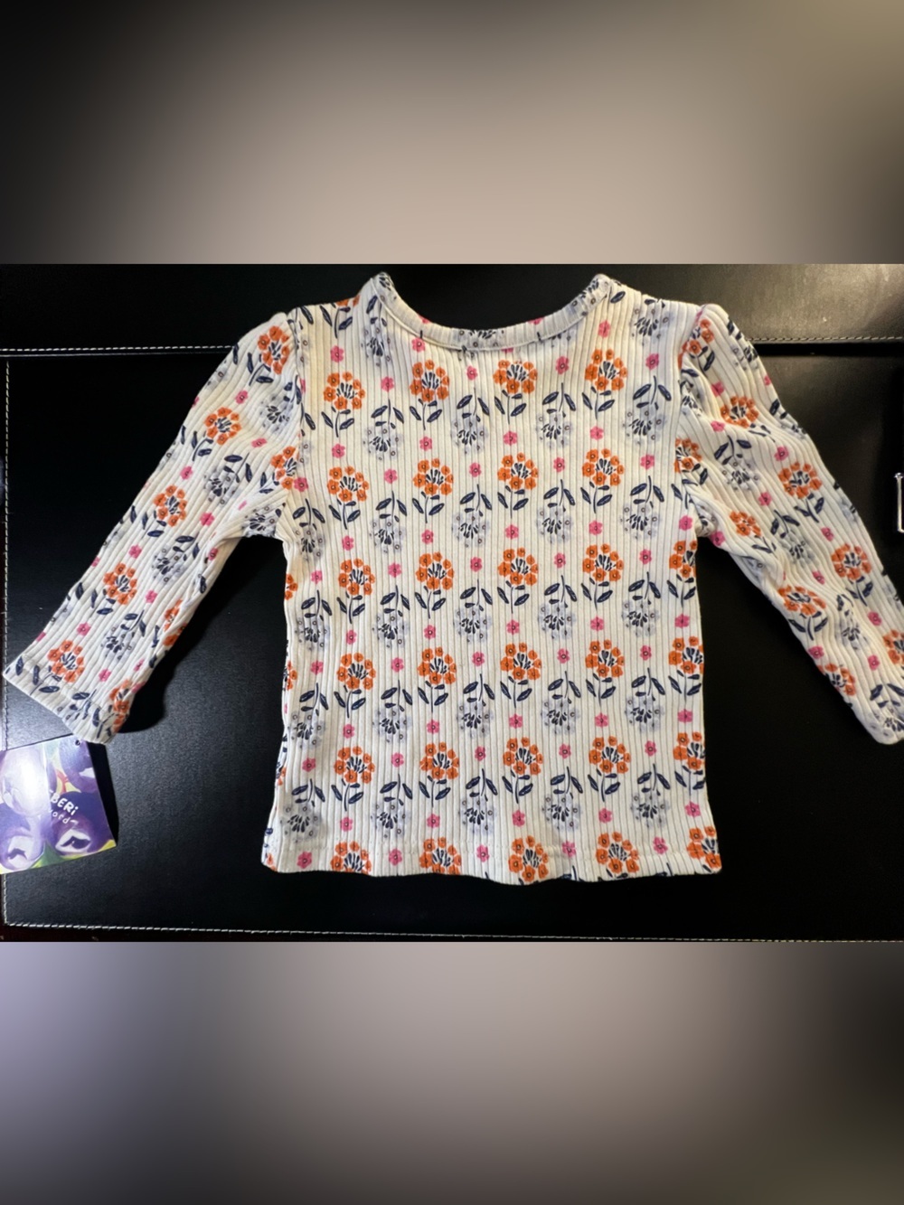 BLUEBERI BLVD GIRLS CREAM  RIBBED  KNIT LONG SLEEVE TOP   SIZE 3T  NWT